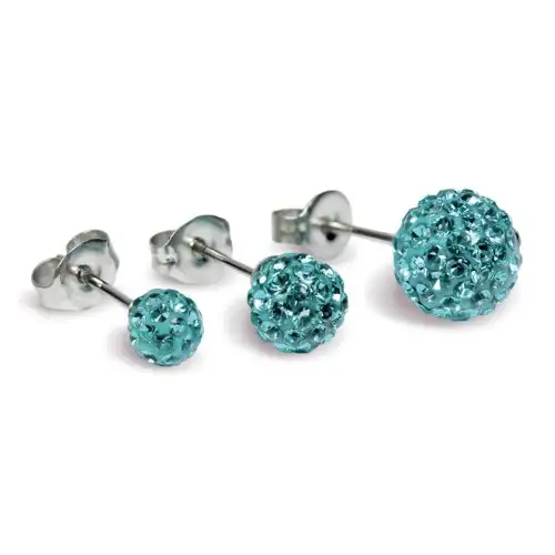 Studex Sistem 75 Boule Diamant Aigue-Marine 4.5mm