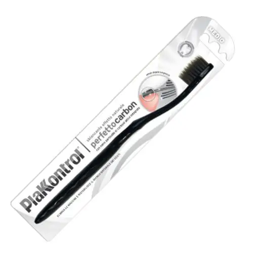 Plakkontrol Perfect Carbon Whitening Action Brosse à dents 1 pièce
