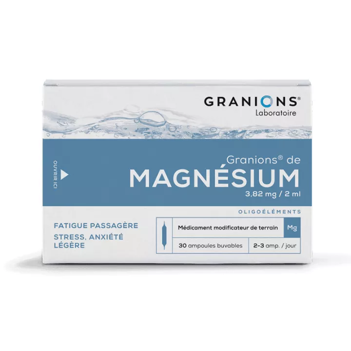 Granions Magnésium Oligoélément 30 Ampoules Buvables