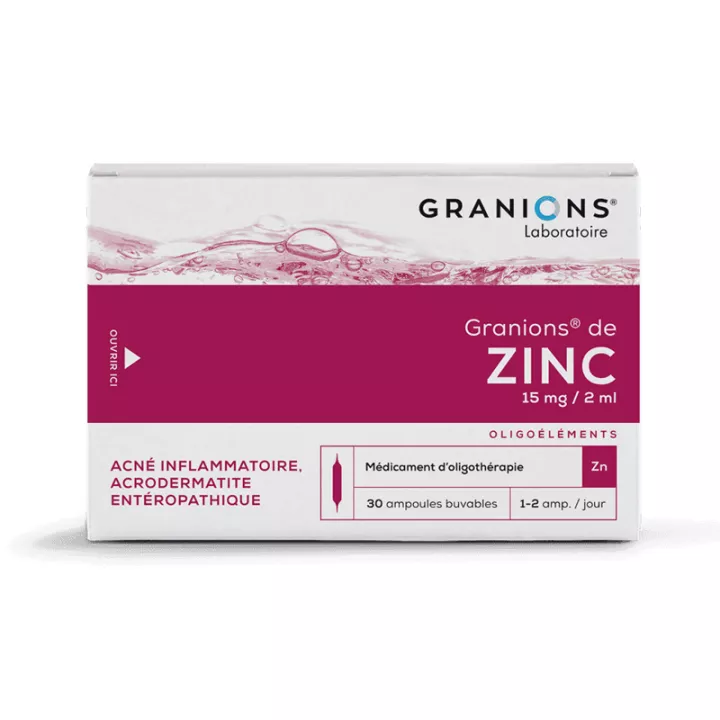Granions Zinc Oligothérapie 30 ampoules buvables