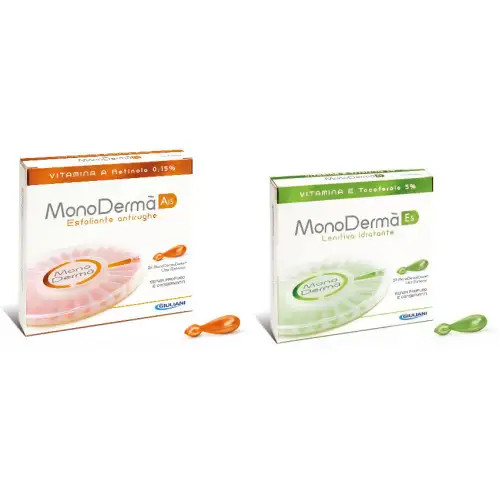Monoderma A15 Anti-rides Exfoliant + Monoderma E5 Apaisant Hydratant 26 + 26 Doses Monoderma