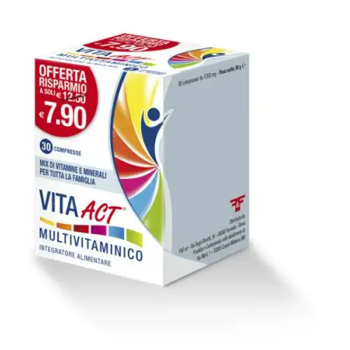 Vita Act Complément Alimentaire Multivitaminé 30 Comprimés