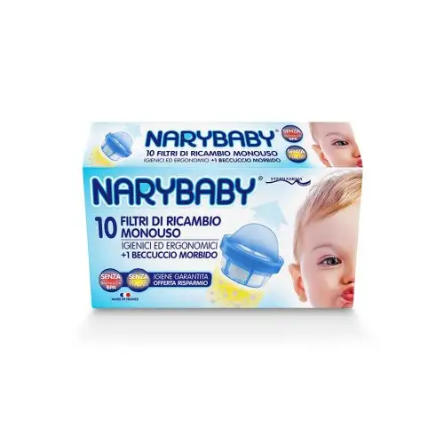 Filtres de rechange Sterilfarma® NaryBaby® avec bec verseur 10 + 1 pièces