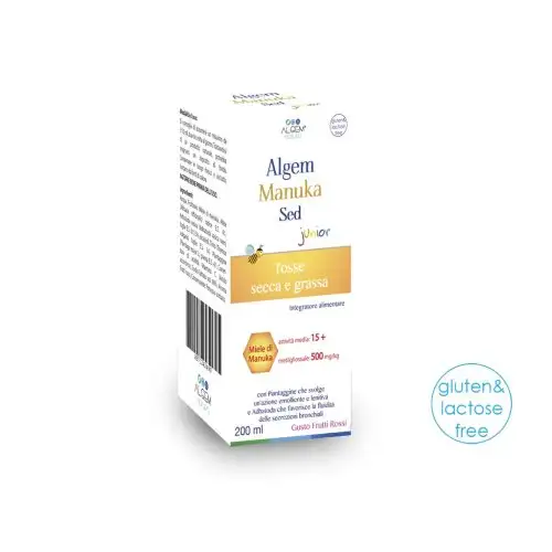 Algem Manuka Sed Junior Complément Alimentaire Toux Sèche Et Grasse 200 ml