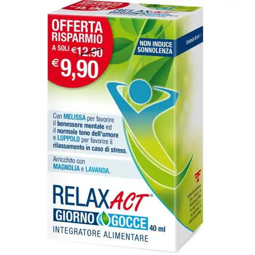 F&F Relax Act Jour Gouttes Complément Alimentaire 40 ml