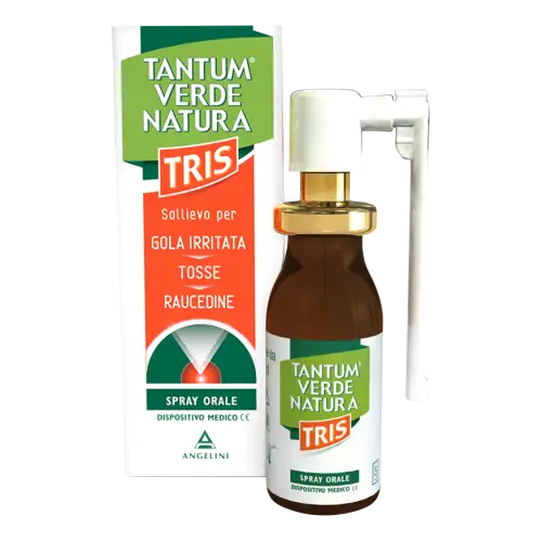 Angelini Tantum Verde Natura Tris Nébuliseur Gorge Spray Oral 15 ml