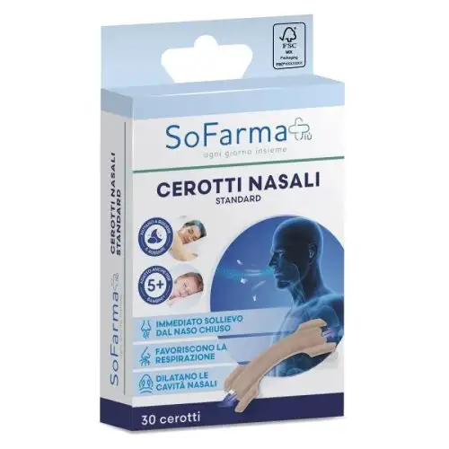 Sofarmapiù Cerotto Nasale Classico, 30 Pezzi