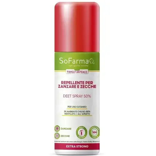 Sofarmapiu' Repellente Extra Strong 50% Zanzare e Zecche