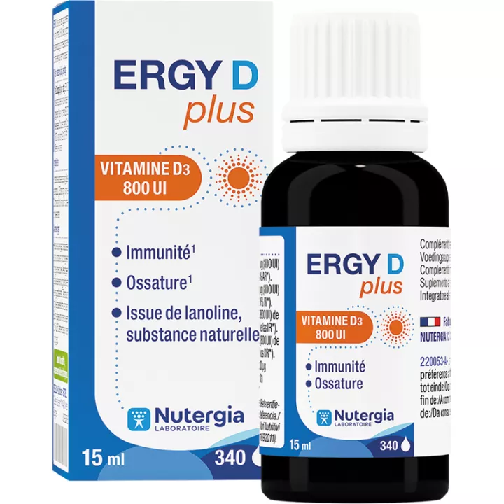 Ergy D Plus Nutergia Vitamine D3 800 UI 15 ml