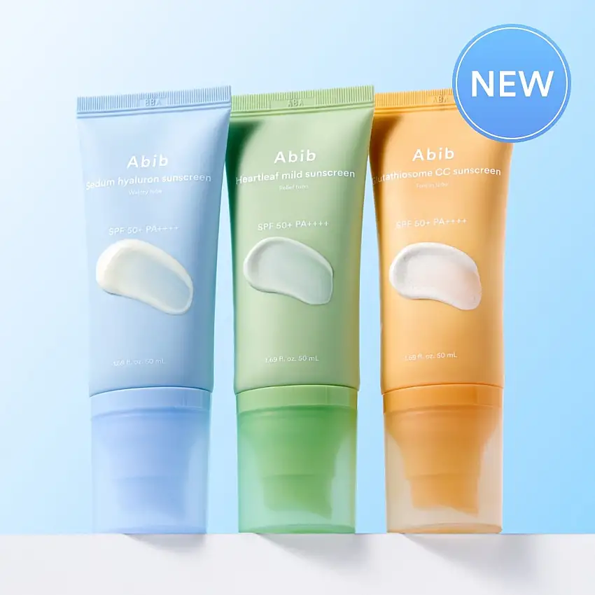 ABIB Sunscreen Tube 50ml 3 Types - #Heartleaf Mild Sunscreen Relief Tube 50ml