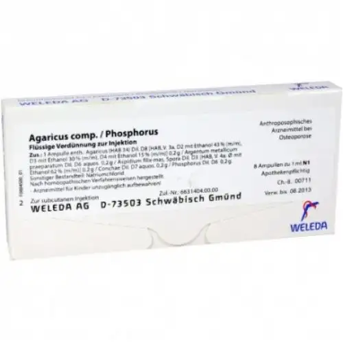 Agaricus Comp./Phosphore Weleda 8 Ampoules de 1 ml
