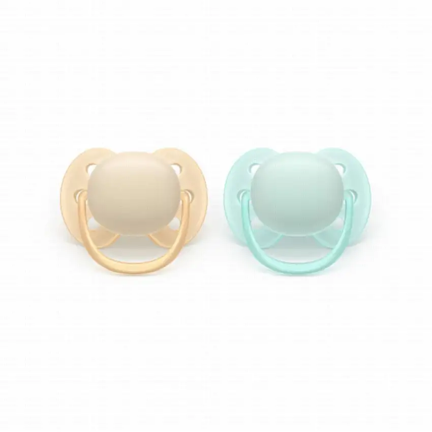 AVENT Ultra Solft - Sucettes 0-6 mois beige / bleu