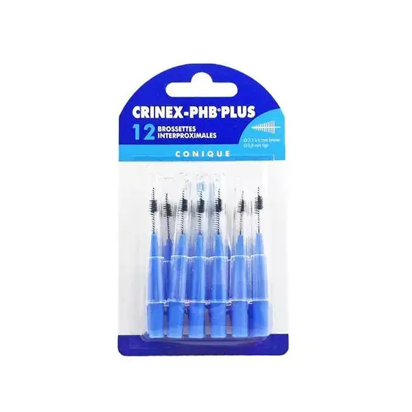 Crinex PHB Plus Brossettes Conique 12 unités