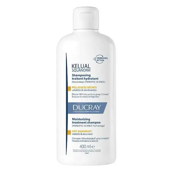 Ducray Kélual Squanorm Shampooing traitant Pellicules sèches 400ml