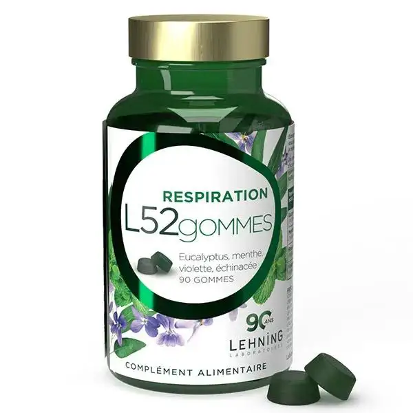 Lehning L52 Gommes Respiration 90 gommes