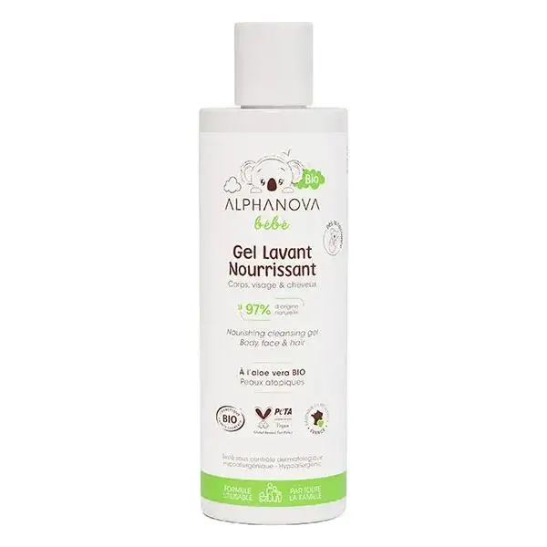 Alphanova Bébé Gel lavant nourrissant bio* 200ml