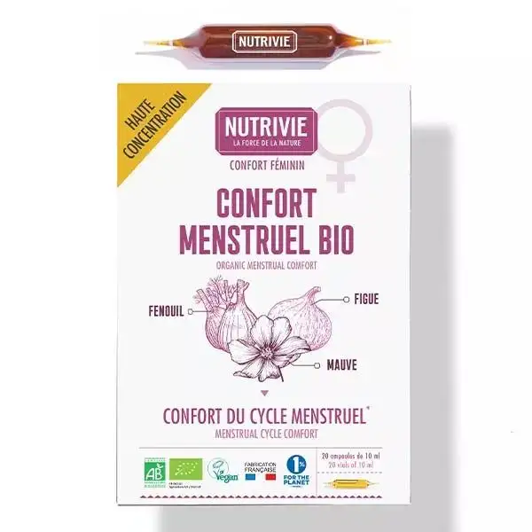 Nutrivie Ampoule Confort menstruel BIO 20 x 10ml