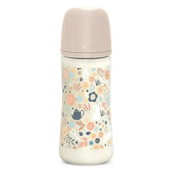 Suavinex, Wonderland, Biberon Tétine SXPro L - Wonderland Rose - 360ml