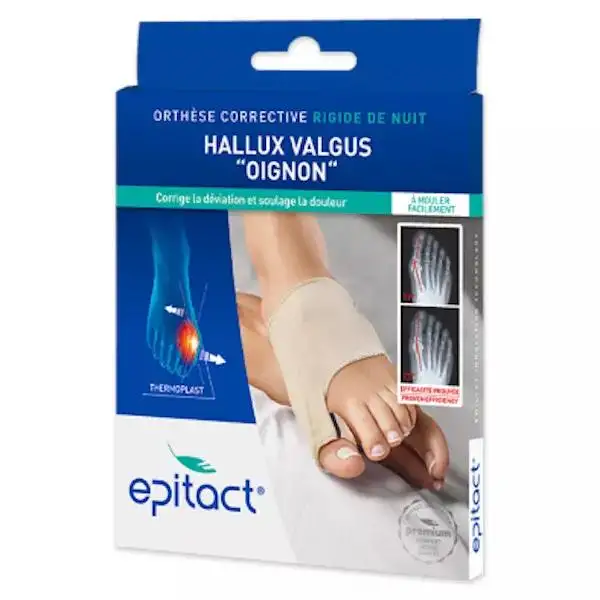 Epitact Orthese Corrective Rigide de Nuit Hallux Valgus "Oignon" Taille M