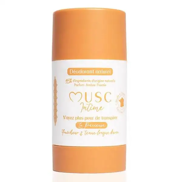 Musc Intime Amber Flower - La précieuse Déodorant 50g