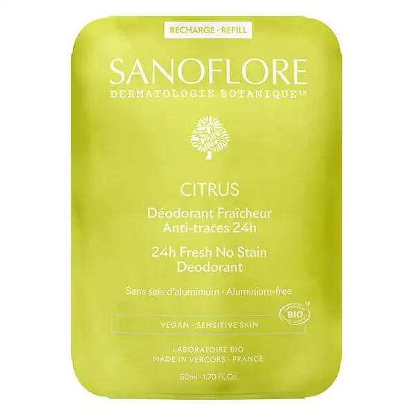 Sanoflore Recharge déodorant Citrus 24h 50 ml