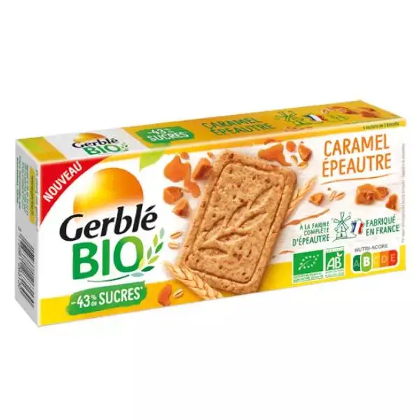 Gerblé Vitalité Sablés Caramel Épeautre Bio 130g