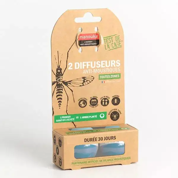 Manouka Double diffuseur coloris Bleue