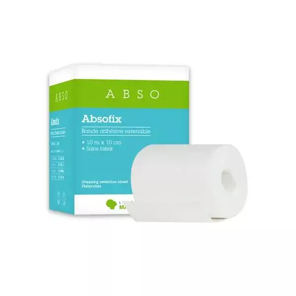 Marque Verte Absofix Bande Adhèsive Extensible 10cm x 10cm