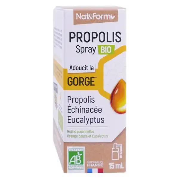Nat & Form Bio Spray Buccal à la Propolis 15ml