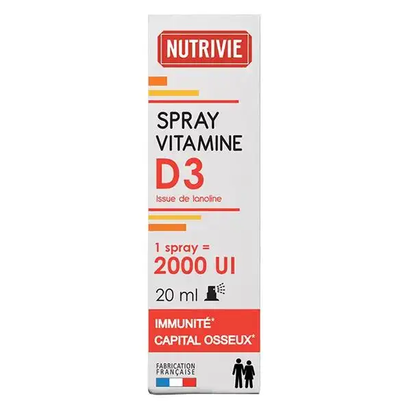 Nutrivie Vitamine D3 2000 UI Spray 20ml