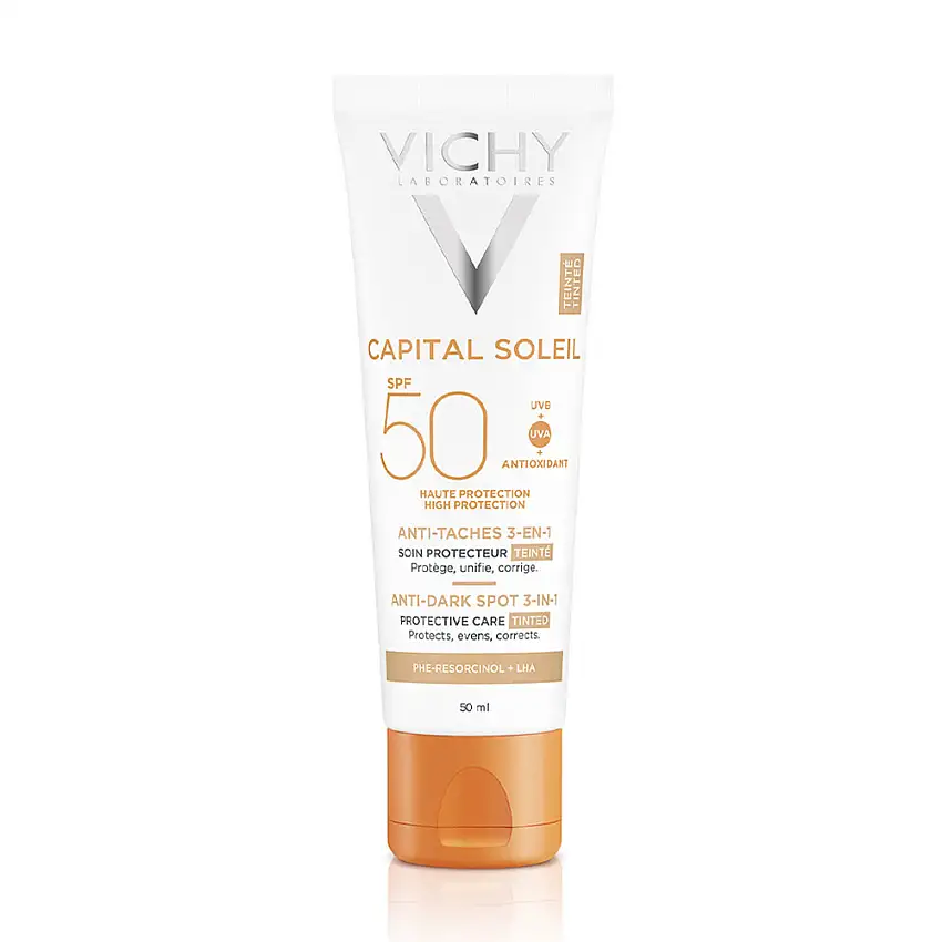 CAPITAL SOLEIL SPF50+ Soin anti-tâches 3-en-1 soin quotidien teinté 50 ml