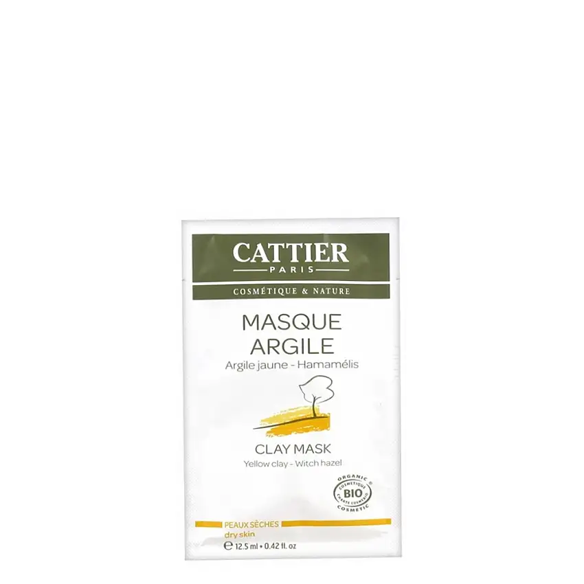 Masque Argile Jaune Peaux Sèches - Unidose 12,5 ml