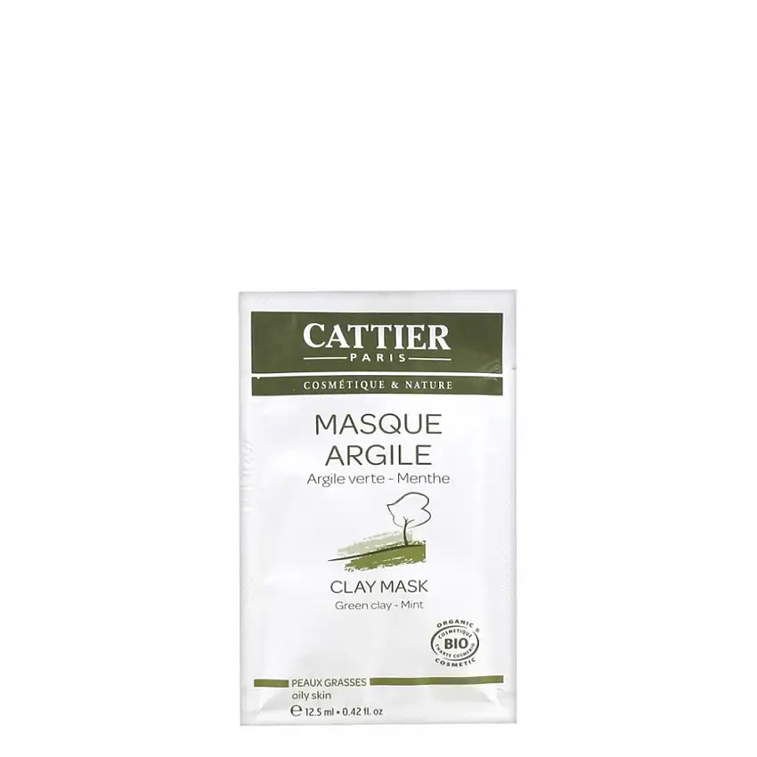 Masque Argile Verte Peaux Grasses - Unidose 12,5 ml