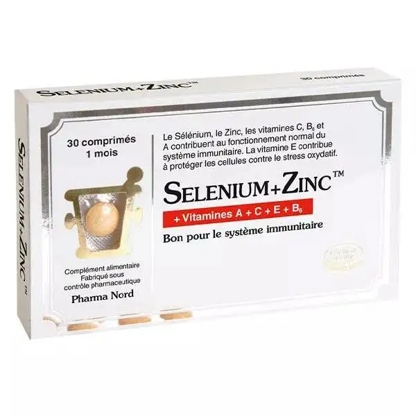 Pharma Nord Sélénium+Zinc 30 comprimés