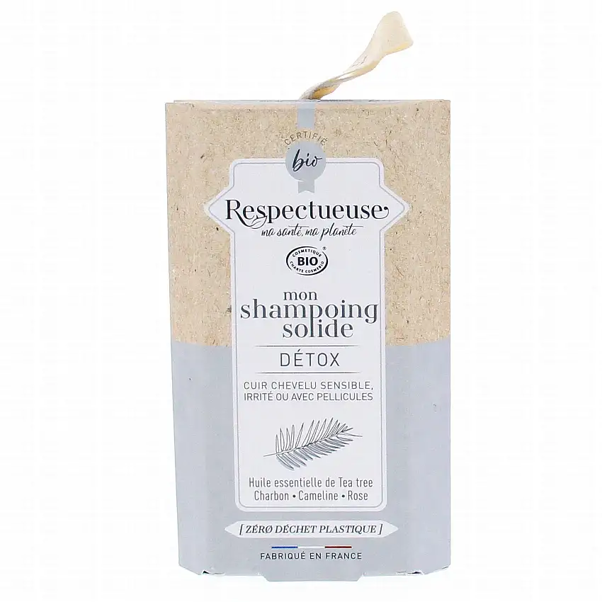 RESPECTUEUSE Shampooing solide détox Bio 75g