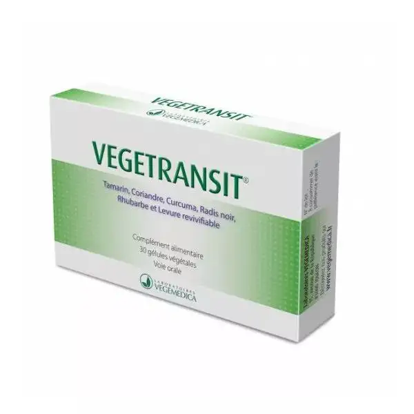Vegetransit améliore le transit et facilite la digestion 30 gélules