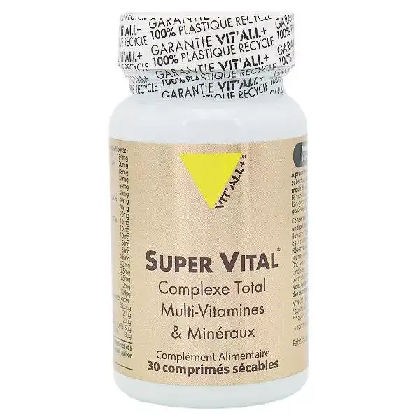Vit'all+ Super Vital 30 comprimés sécables