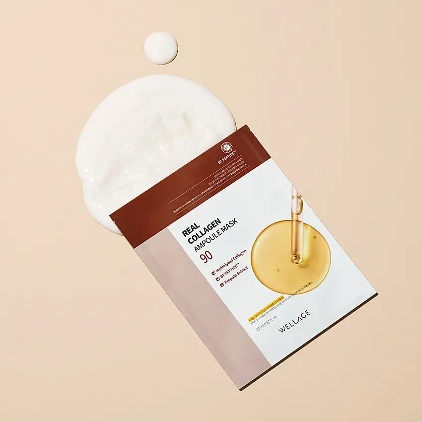 WELLAGE Real Collagen Ampoule Mask 10 Sheets
