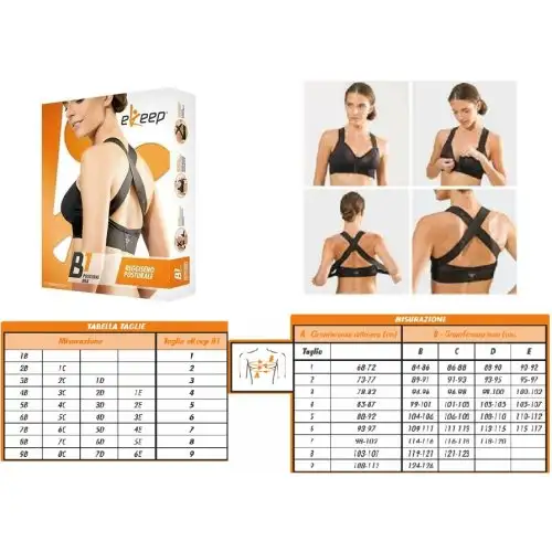 B1 Soutien-Gorge Postural eKeep Blanc Taille 5