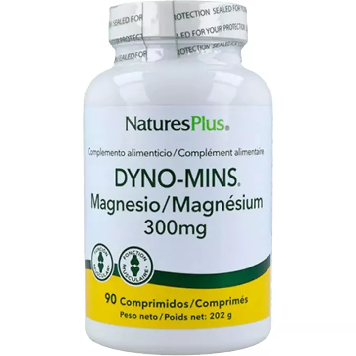 Natures Plus Dyno Mins Magnesium 300 mg 90 comprimés