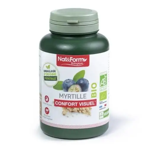 Nat & Form Confort Visuel Myrtille Bio 200 gélules