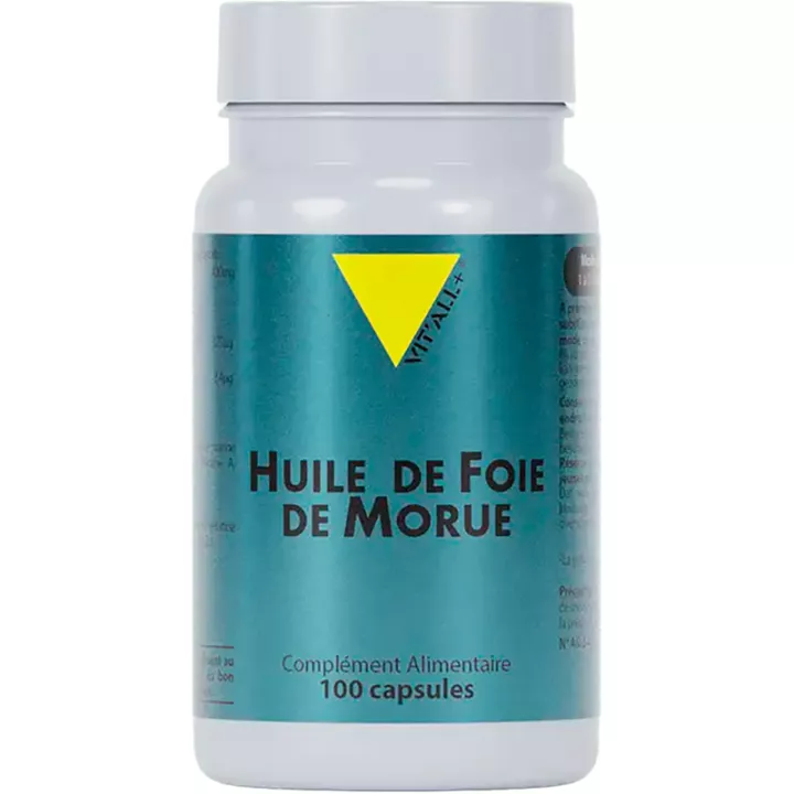 Vitall+ Huile de Foie de Morue 100 capsules