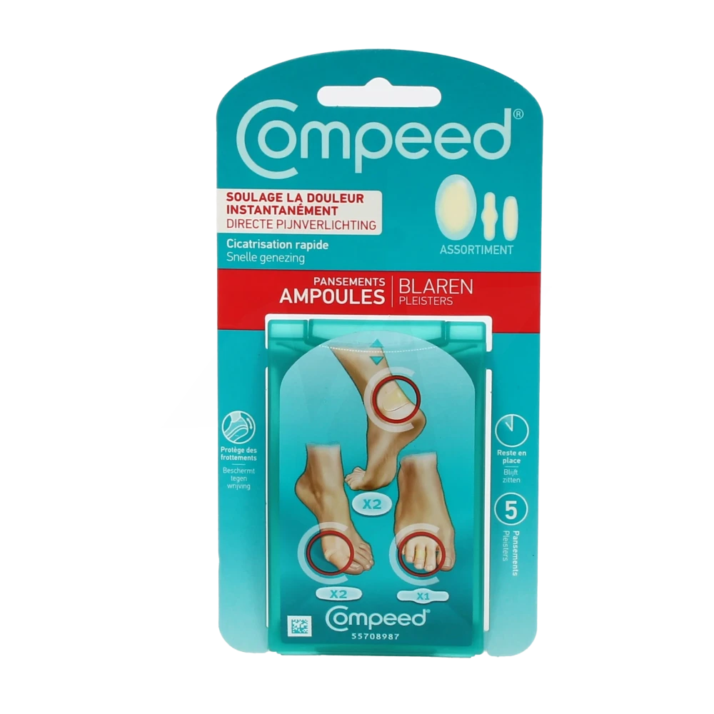 Compeed Ampoules Pansement Assortiment Boîte De 5