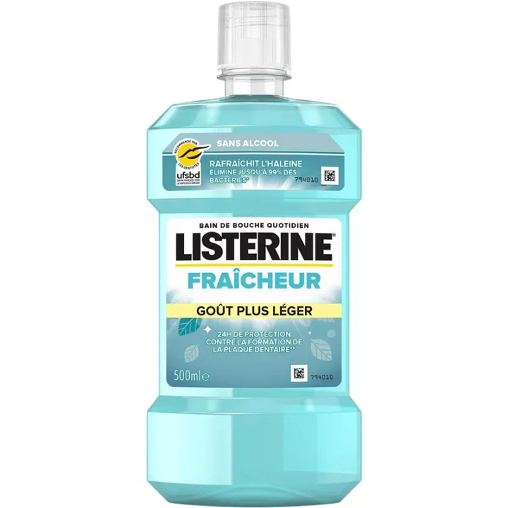 Listerine Bain de Bouche Fraîcheur Goût Plus Léger 500 ml