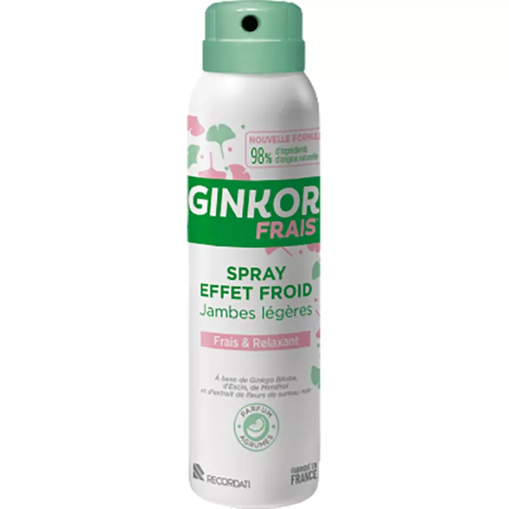 Ginkor Frais Spray Effet Froid Jambes Légères