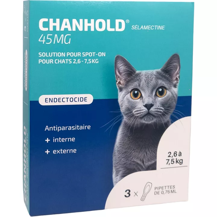 Chanhold Chats Antiparasitaires 3 pipettes*