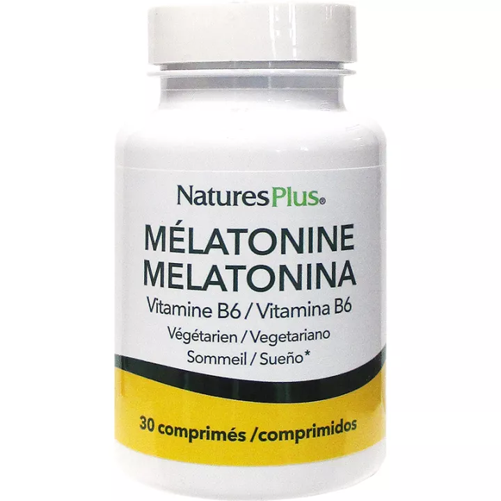 Natures Plus Mélatonine et B6 30 comprimés