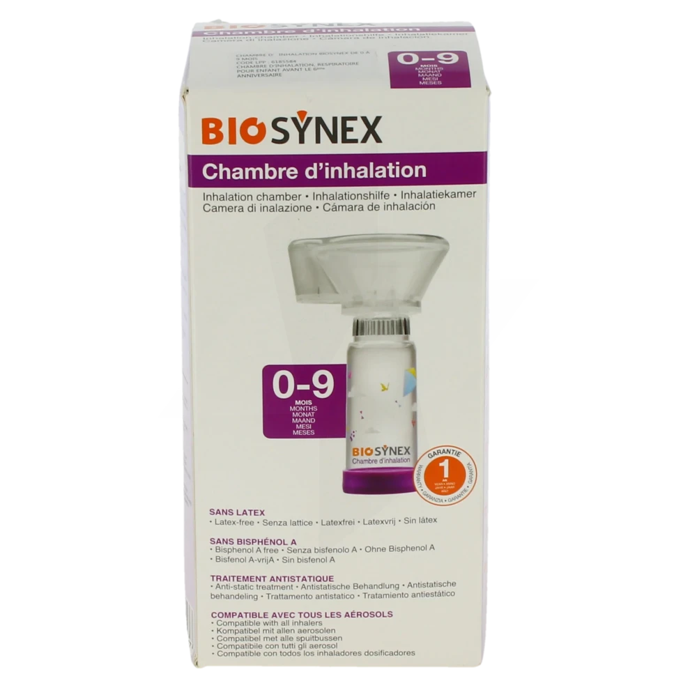 Dectra Chambre Inhalation Avec Masque Nourrisson 0/9mois