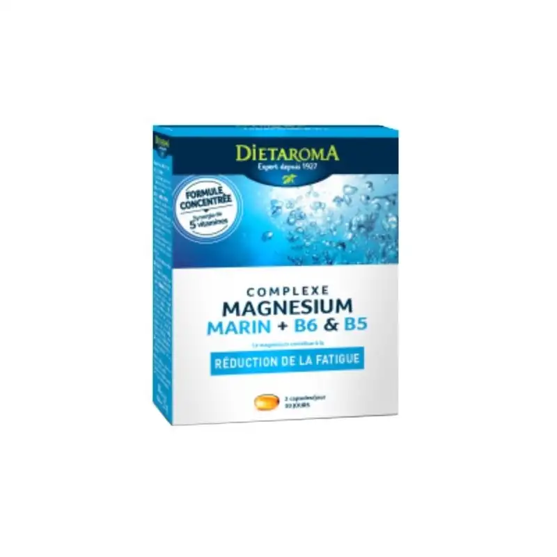 DIETAROMA Complexe Magnésium Marin +B6+B5 | 60 capsules