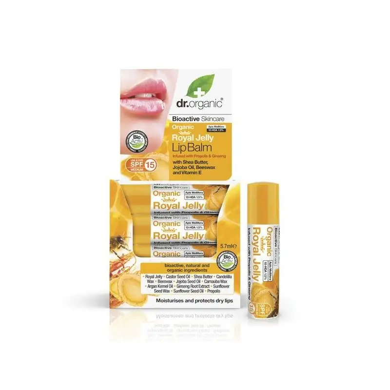 DR ORGANIC GELÉE ROYALE baume à lèvres spf 15 (5.7ml)